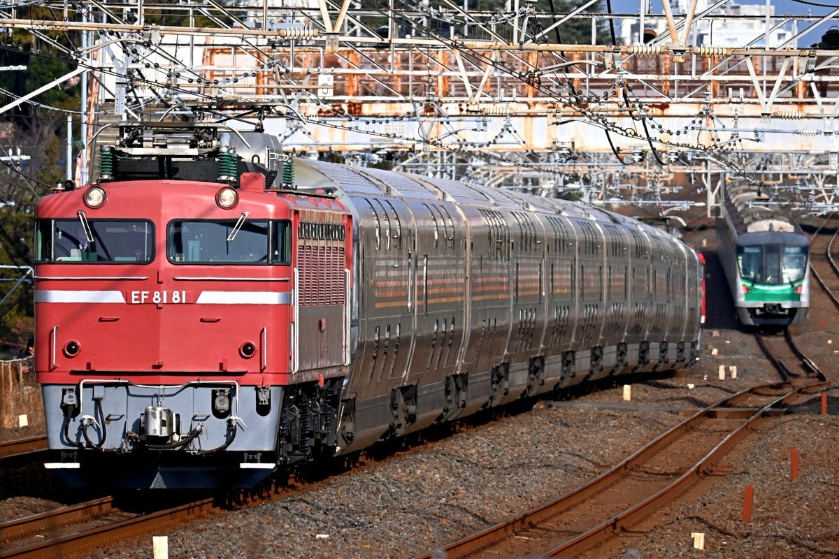 EF81カシオペア 2.22 9023 EF81 80+E26系12B+EF81 95 カシオペア紀行土浦行き