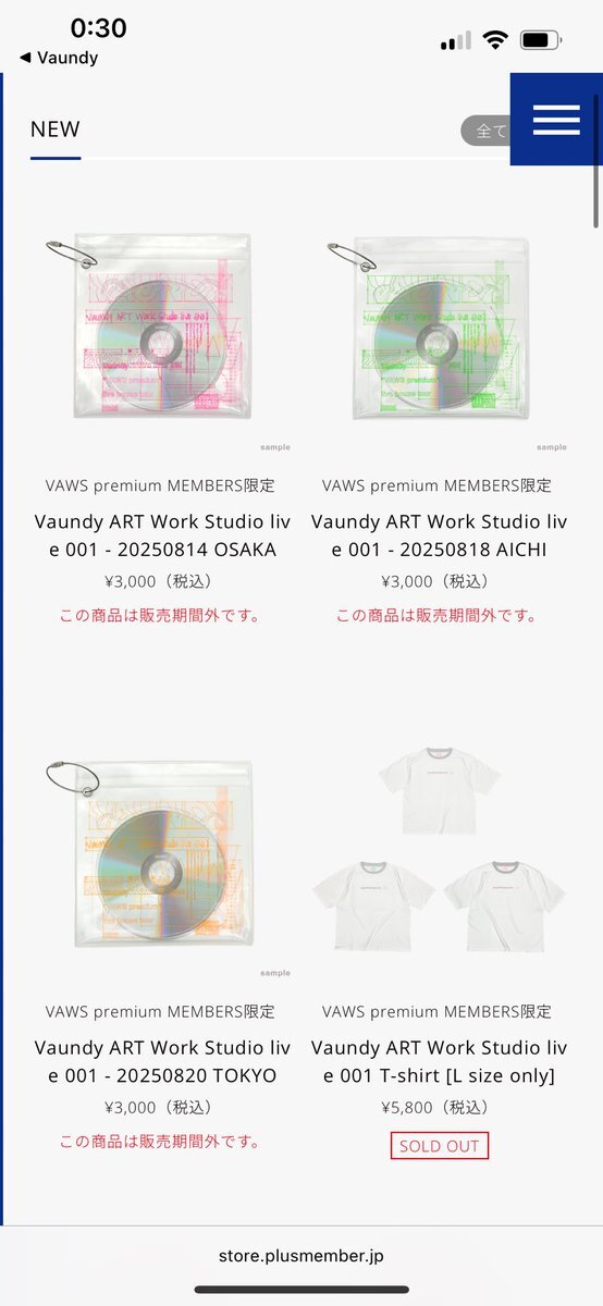 Vaundy ライブハウス　新品、未使用 Vaundyさんのライブ・アリーナツアー「Vaundy one man live ARENA tour