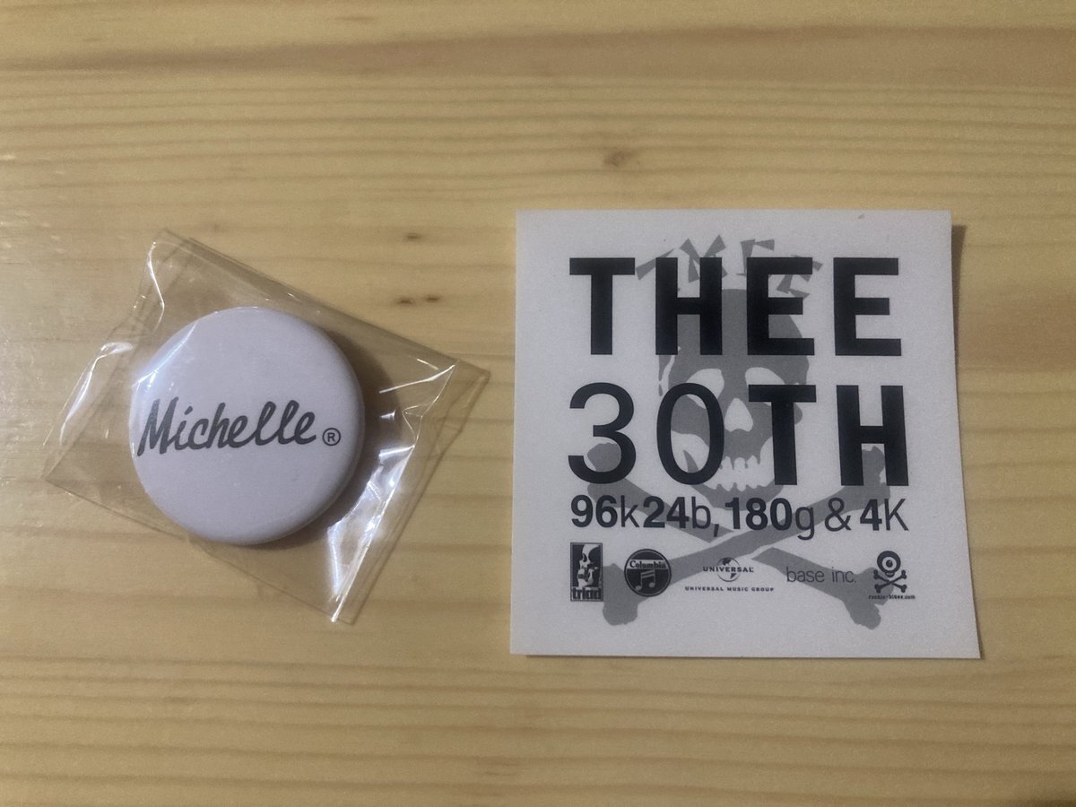 BLANKEY × MICHELLE ポップアップ 缶バッジ ステッカー ミッシェルガンエレファント ブランキージェットシティ 缶バッジ