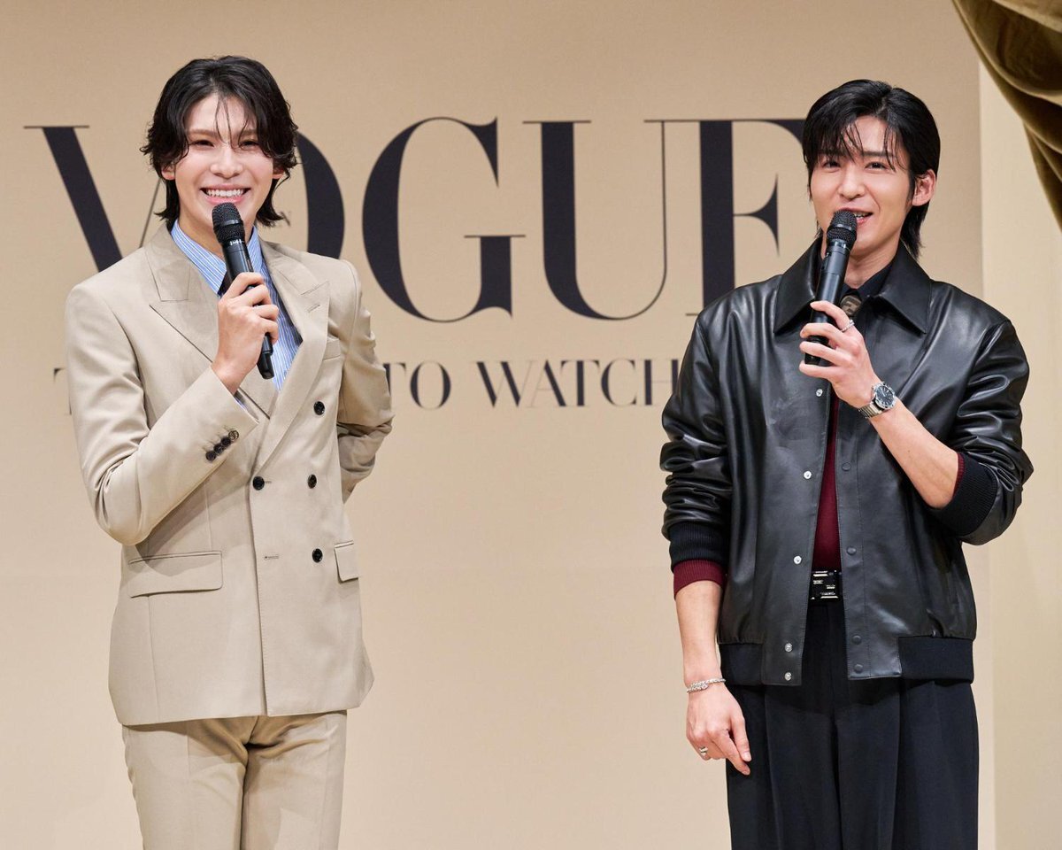 Snow Man目黒蓮＆ラウール、VOGUEアワードで「カリスマ」を称え合う