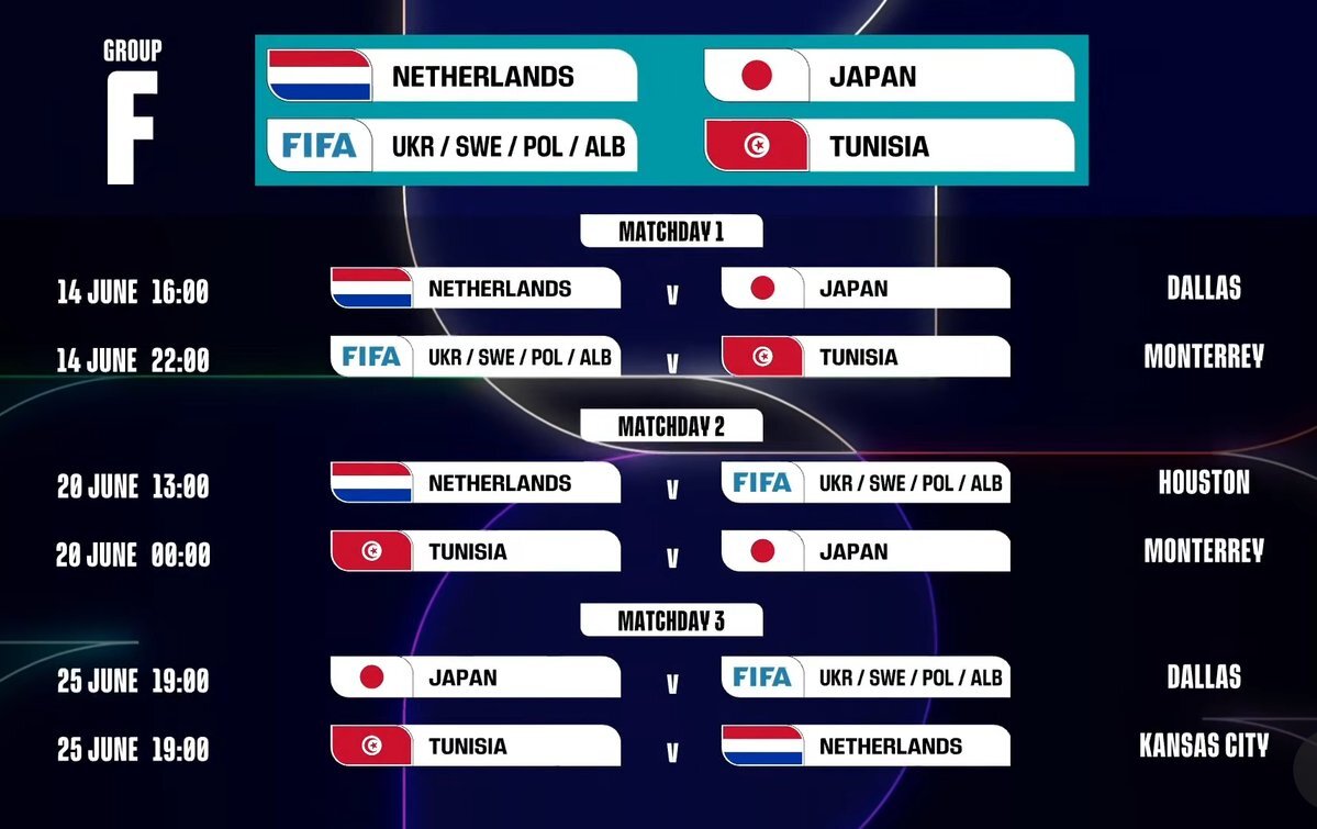 日本代表、W杯グループステージ日程決定！ダラスとモンテレイで対戦