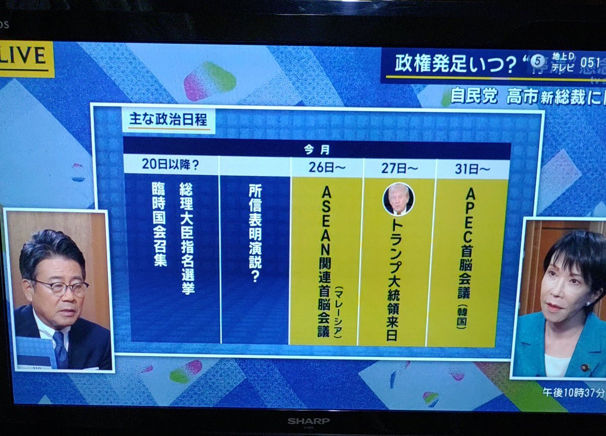 高市早苗氏への大越キャスターの発言に批判殺到