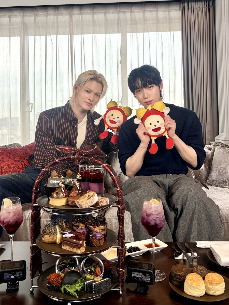 ENHYPEN、めざましテレビでアフタヌーンティー体験