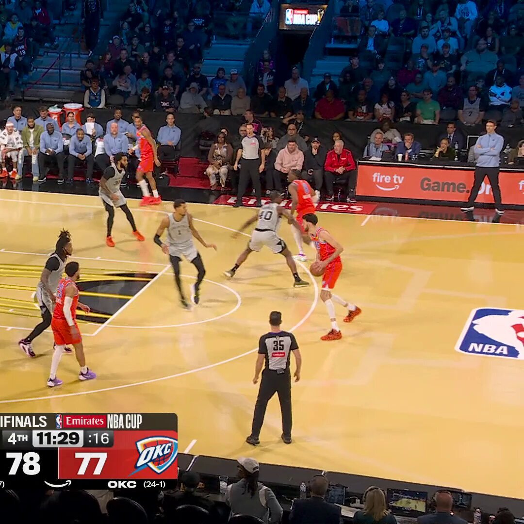 カルーソのディフェンスに称賛！ウェンバンヤマの活躍も光るNBAカップ準決勝