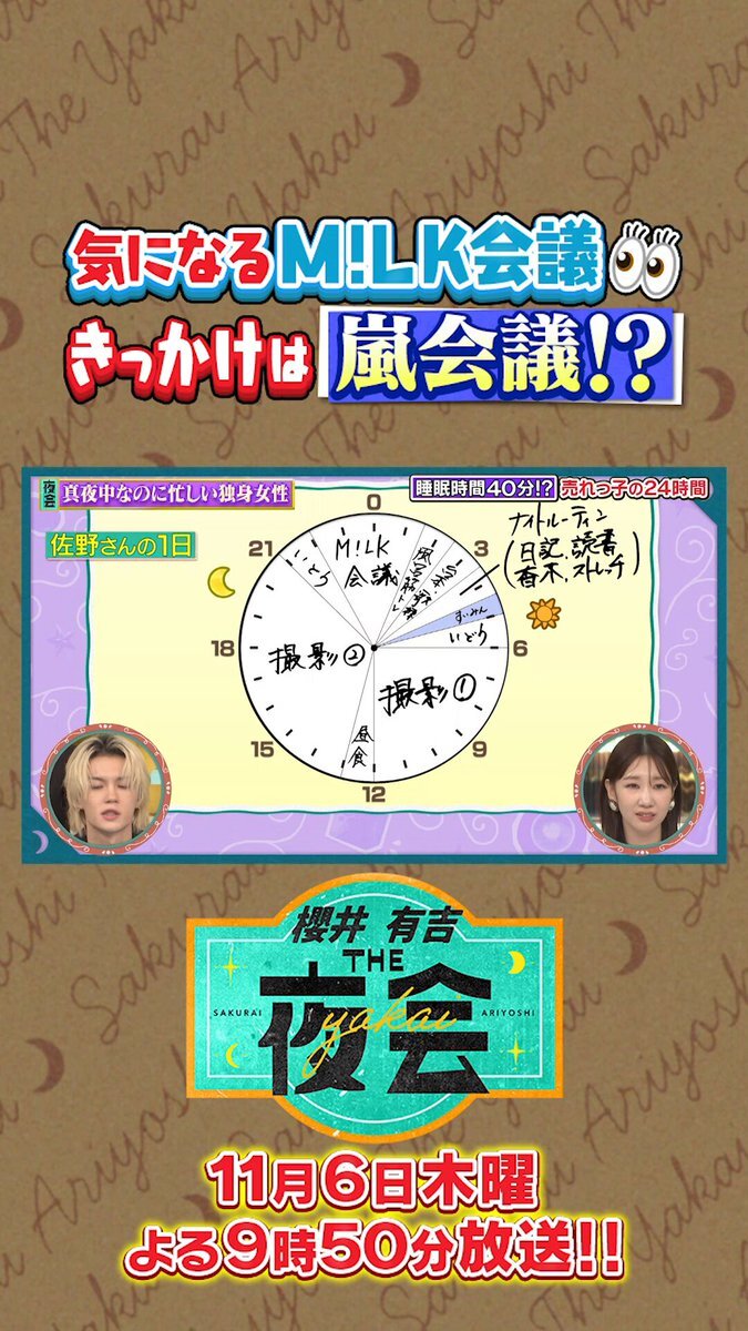 M!LKの佐野勇斗＆塩﨑太智、THE夜会で話題に！