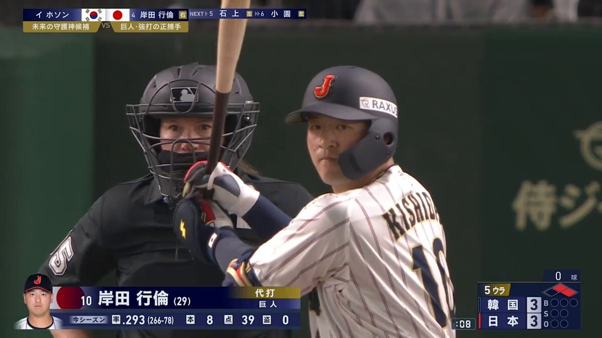 侍ジャパン、韓国との強化試合で勝利