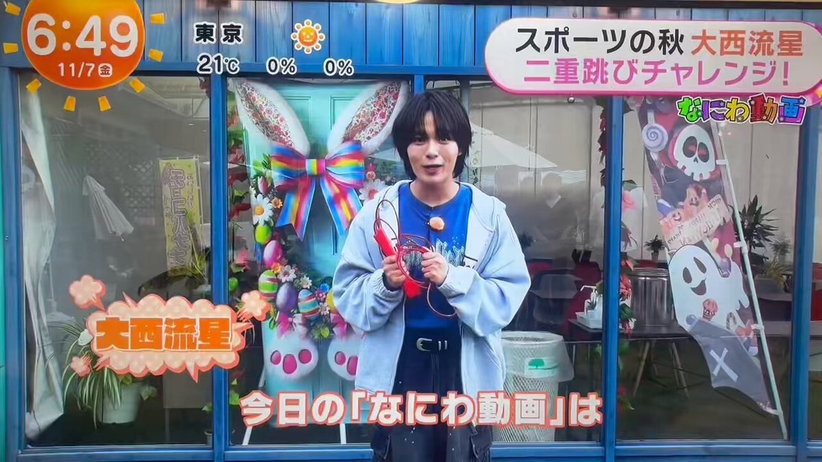 なにわ動画で大西流星が跳んだ二重跳び、48回！