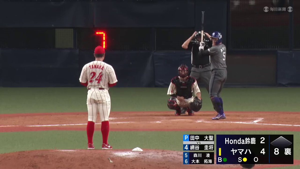 社会人野球！160km/hの速球で話題の田中大聖投手