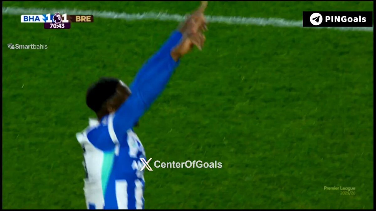 ウェルベック神弾！ブライトン、ミンテのクロスに反応して同点に