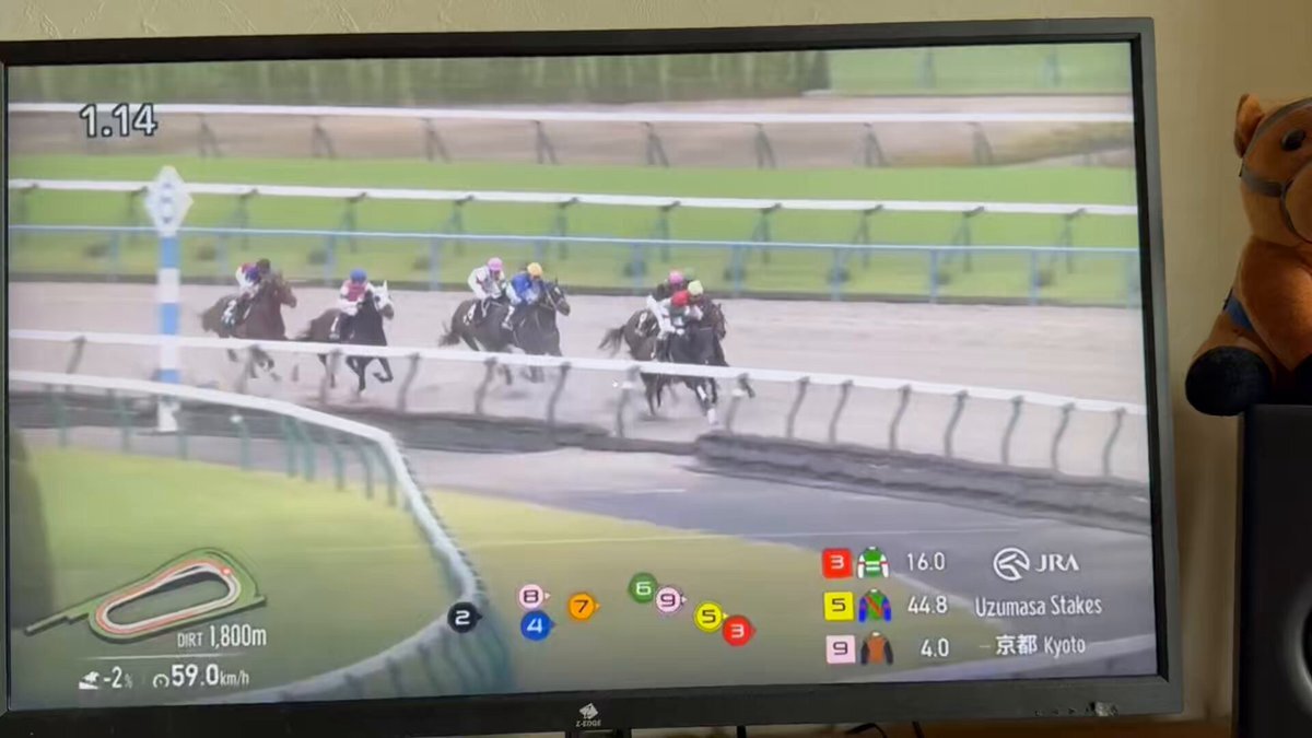 ネバーモア、レース中に止まった！大丈夫？