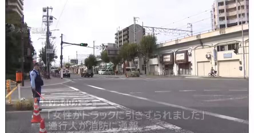 ミャンマー国籍運転手、大阪でトラック事故で女性死亡